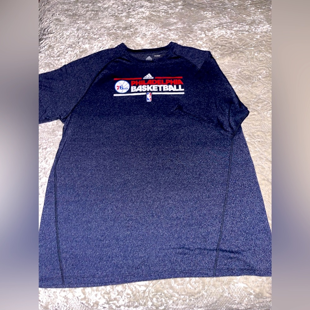 Adidas‎ NBA Philadelphia 76ers Basketball Climalite Short Sleeve T-Shirt - 2XLT